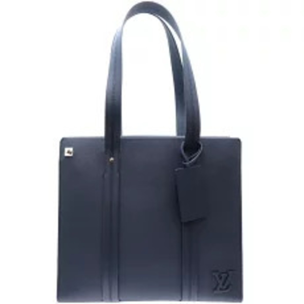 Louis Vuitton Takeoff Tote Bag Aerogram Leather Blue Marine